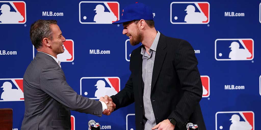 Ben Zobrist introduced at the Winter Meetings