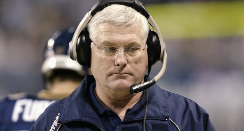 Mike Martz as coach for the St. Louis Rams
