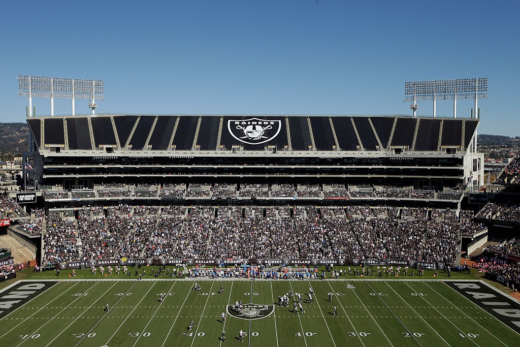 OAKLAND, CA - OCTOBER 12:  A general view during the Oakland Raiders game against the San Diego Chargers at O.co Coliseum on October 12, 2014 in Oakland, California.  (Photo by Ezra Shaw/Getty Images)