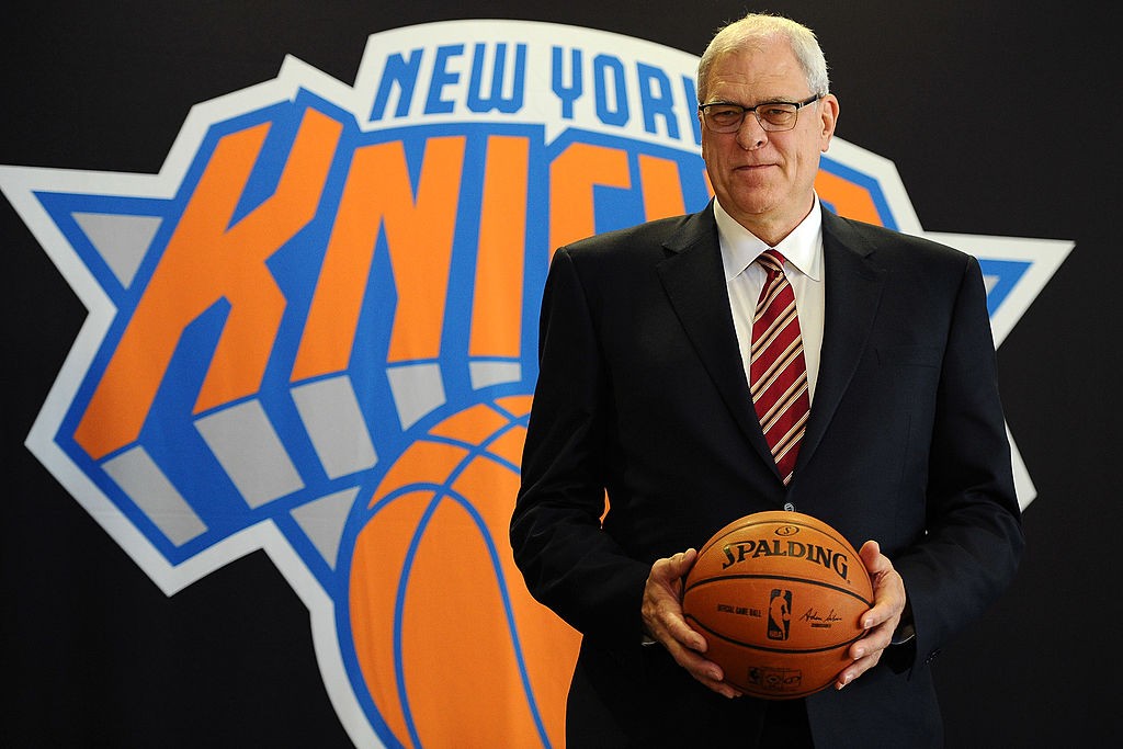 NEW YORK, NY - MARCH 18:  Phil Jackson stands for photos during his introductory press conference as President of the New York Knicks at Madison Square Garden on March 18, 2014 in New York City.  (Photo by Maddie Meyer/Getty Images)