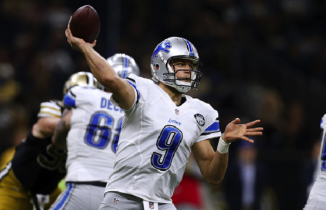 NEW ORLEANS, LA - DECEMBER 04: Matthew Stafford #9 of the Detroit Lions throws the ball during a game against the New Orleans Saints at the Mercedes-Benz Superdome on December 4, 2016 in New Orleans, Louisiana. (Photo by Jonathan Bachman/Getty Images)