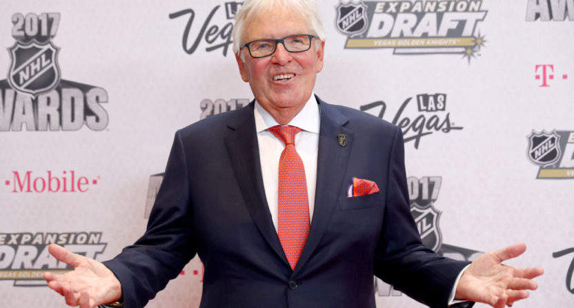 Las Vegas Golden Knights owner Bill Foley finds gambling "irrelevant."