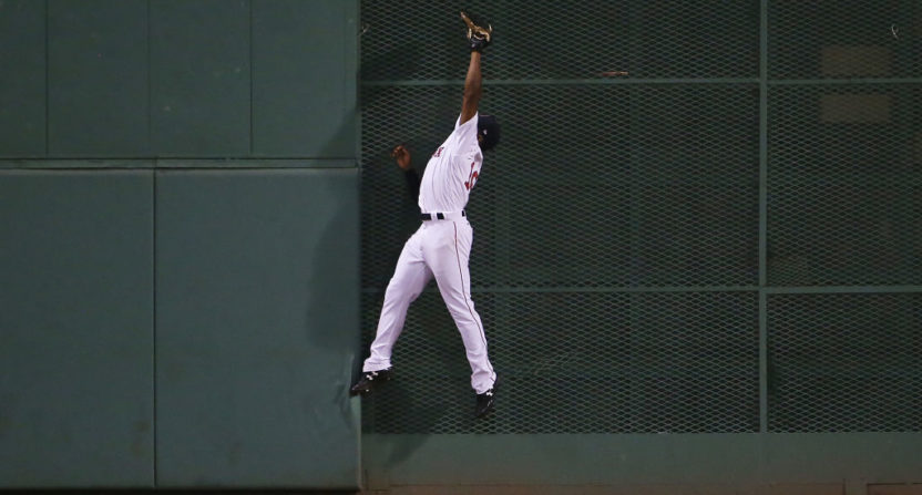 Jackie Bradley Jr. made an amazing catch Saturday against the New York Yankees.