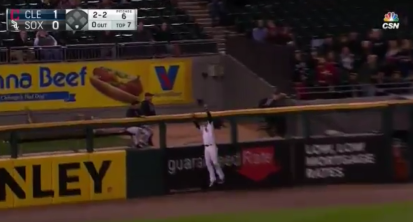 Nicky Delmonico made this great catch Wednesday.