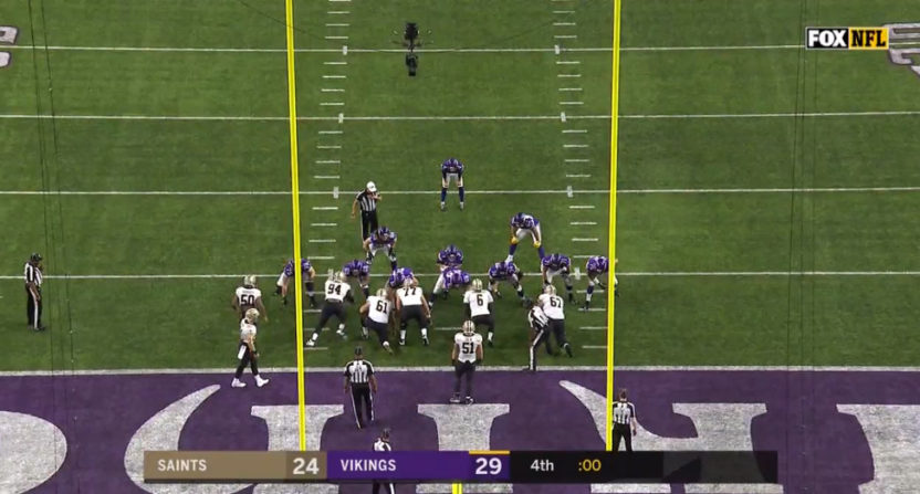The Vikings didn't cover the spread thanks to kneeling for the game-ending XP.