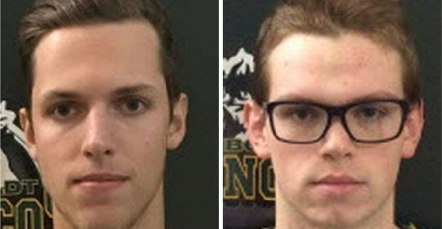 Humboldt player Xavier Labelle (L) was initially thought to be dead, while Parker Tobin (R) was thought to be alive. But the two had been misidentified.