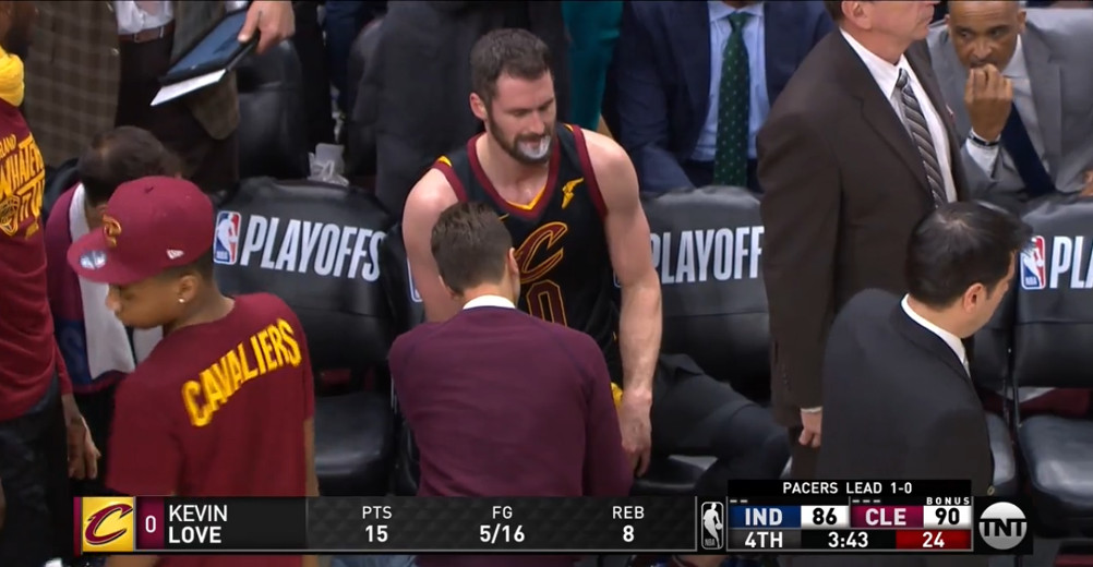 Kevin Love after a thumb injury.