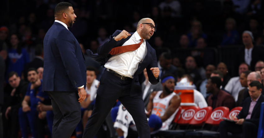 David Fizdale ejected against the Rockets.