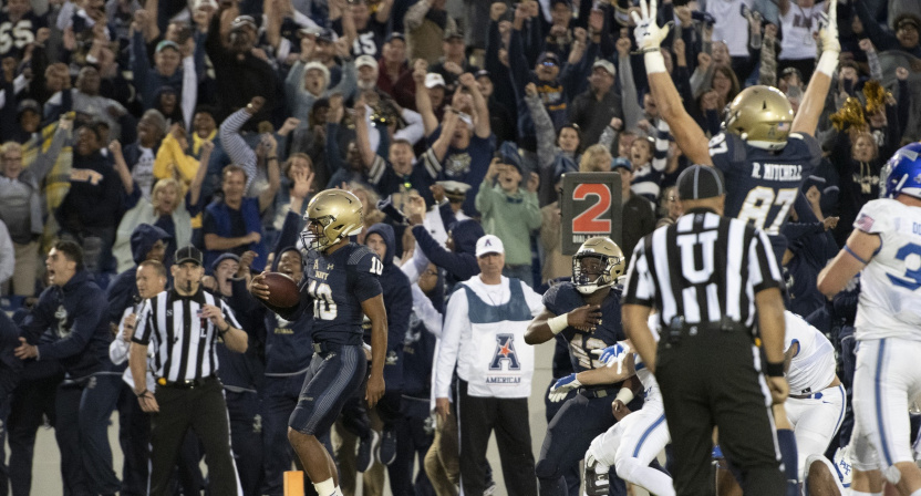 Navy's win against Air Force.