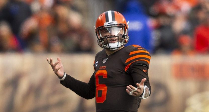 Browns QB Baker Mayfield in 2019.