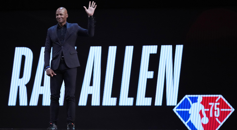 Ray Allen at NBA All-Star Saturday in 2022.