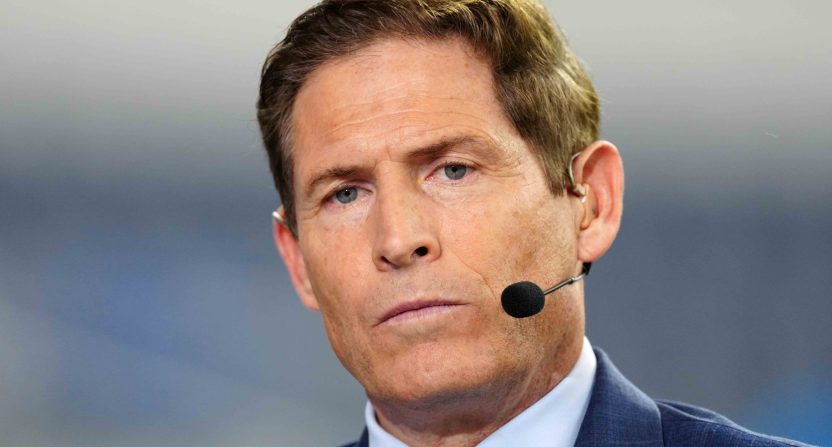 Steve Young on the ESPN Monday Night Countdown set