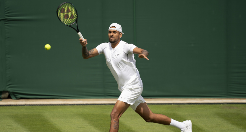 Nick Kyrgios at Wimbledon.