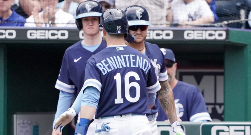 Andrew Benintendi playing against the Yankees on May 1.