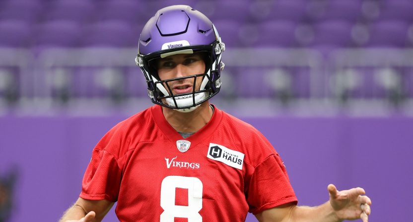 Kirk Cousins will not play in the preseason opener for the Vikings after testing positive for COVID-19