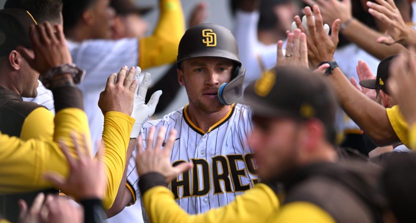 Brandon Drury made a huge impression in his first at-bat with the Padres