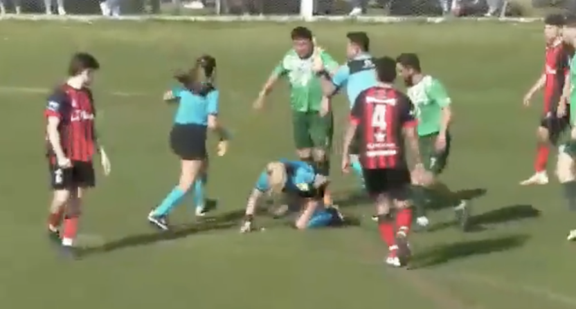 Female Ref is attacked