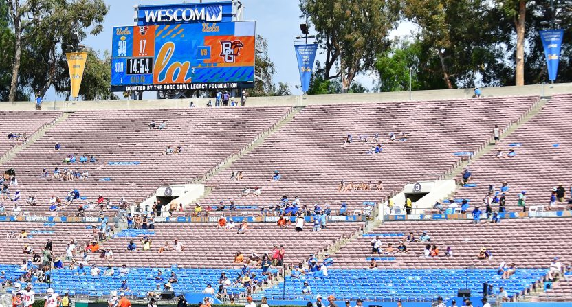 UCLA football drew a record low for its first game of the 2022 football season.