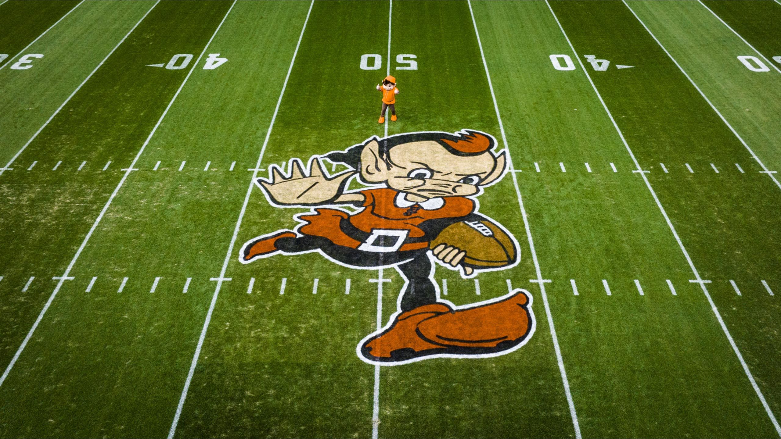 Photos Brownie the Elf at midfield for 2022 Flipboard
