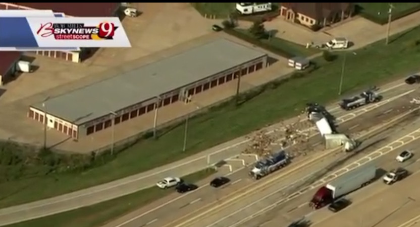 Dildos and lube on a near-Oklahoma City highway, as per Sky News 9.