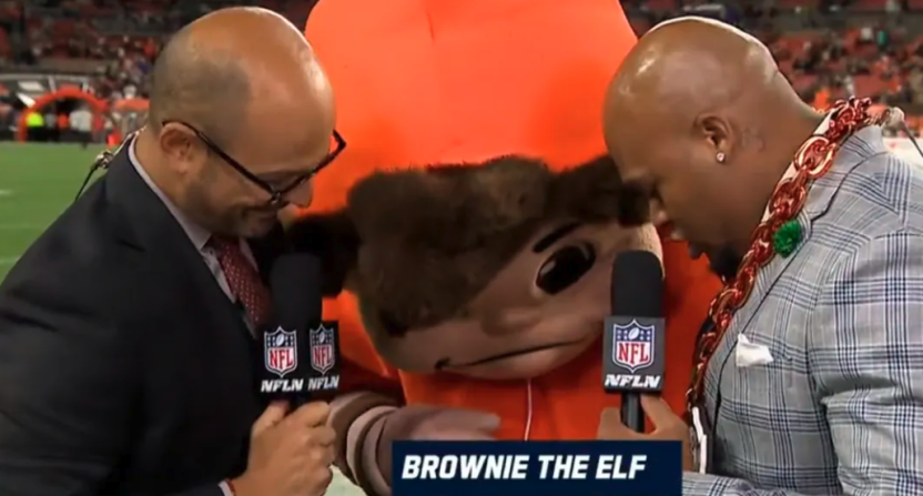 Steve Smith and Brownie the Elf