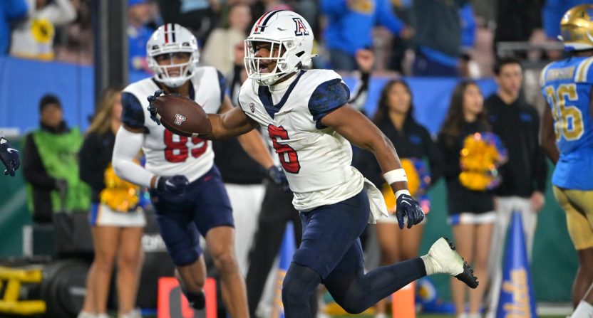 The Arizona Wildcats stunned the No. 12 UCLA Bruins in Pac-12 college football action.