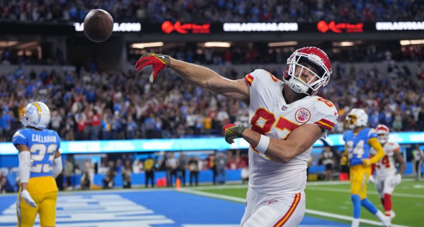 Travis Kelce and the Kansas City Chiefs took down the Los Angeles Chargers on Sunday Night Football.