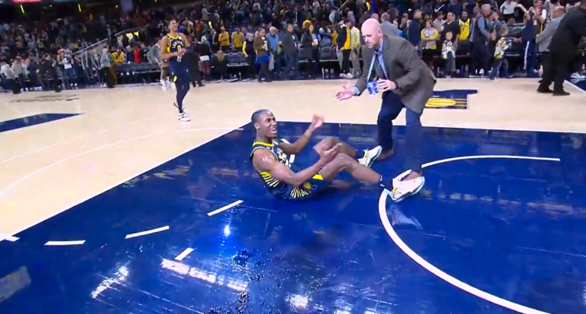 Indiana Pacers celebration gone wrong