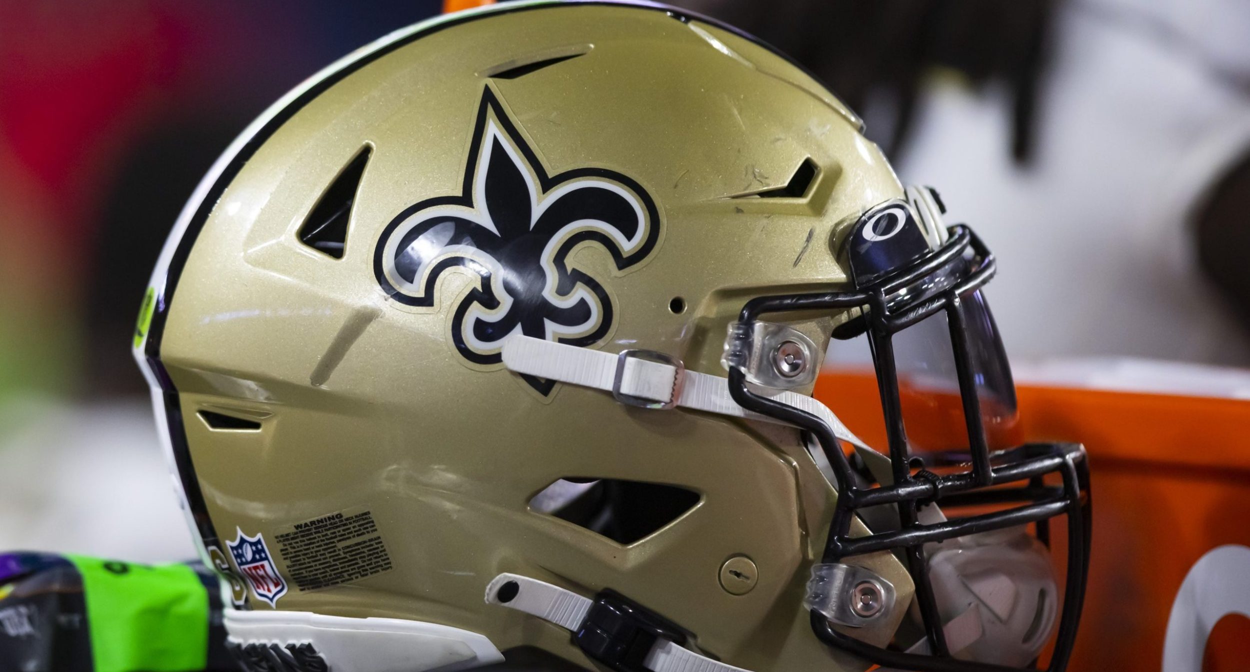 A New Orleans Saints helmet.