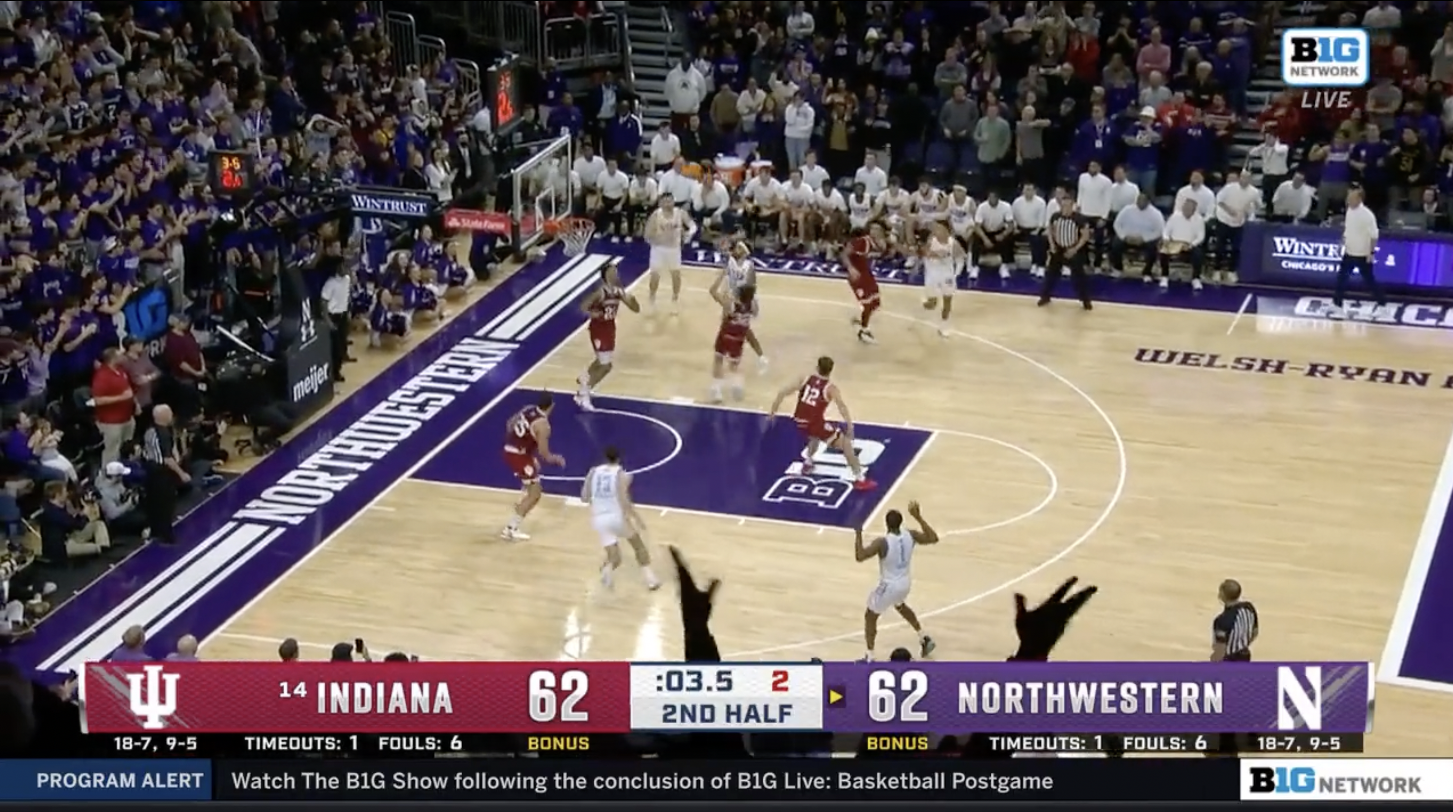 Northwestern game-winner against Indiana.