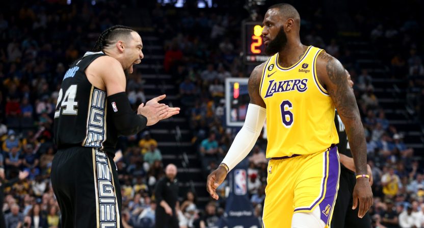 After Dillon Brooks and the Grizzlies defeated the Lakers in Game 2 of their playoff series, Brooks called out LeBron James -- a lot.