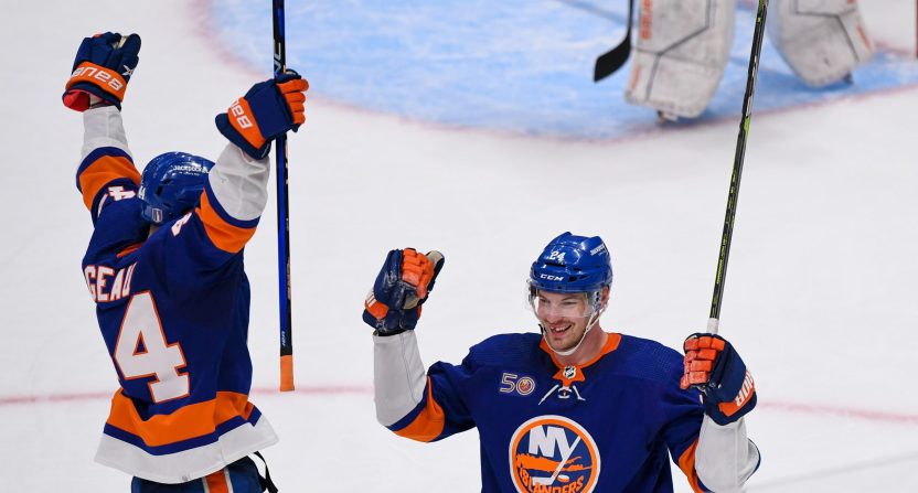 The New York Islanders broke a near 80-year-old Stanley Cup record on Friday in their win over the Carolina Hurricanes.