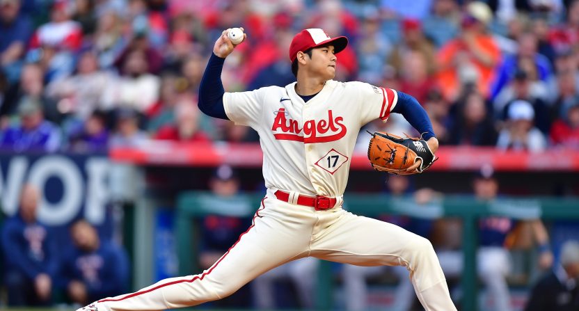 Los Angeles Angels starting pitcher Shohei Ohtani