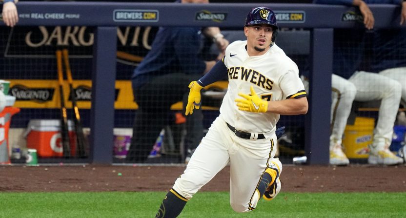 Brewers shortstop Willy Adames was hit with a line drive foul ball during Friday's game. After the game, Craig Counsell gave a good update.