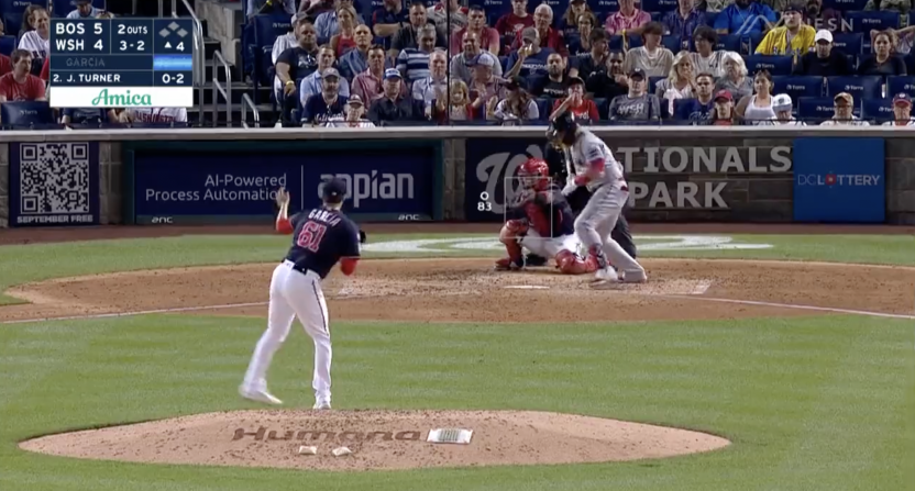 horrible strike call on Red Sox third baseman Justin Turner