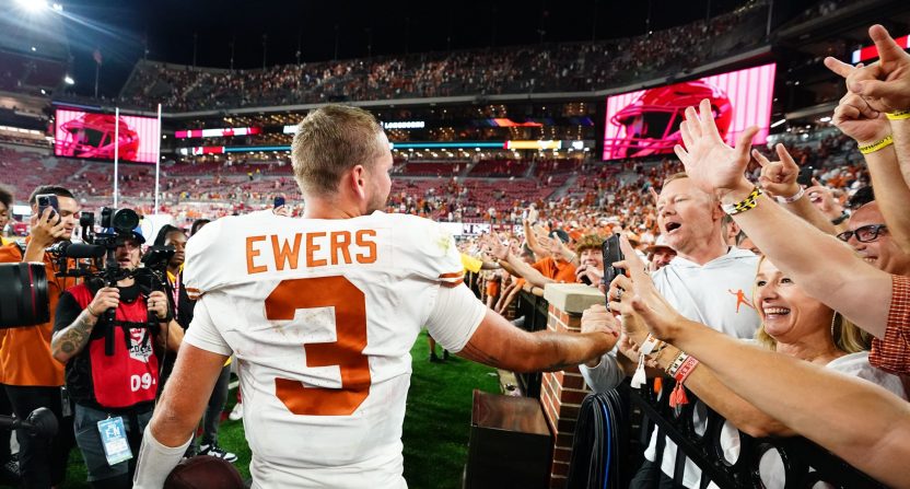 Texas quarterback Quinn Ewers Photo Credit: John David Mercer-USA TODAY Sports
