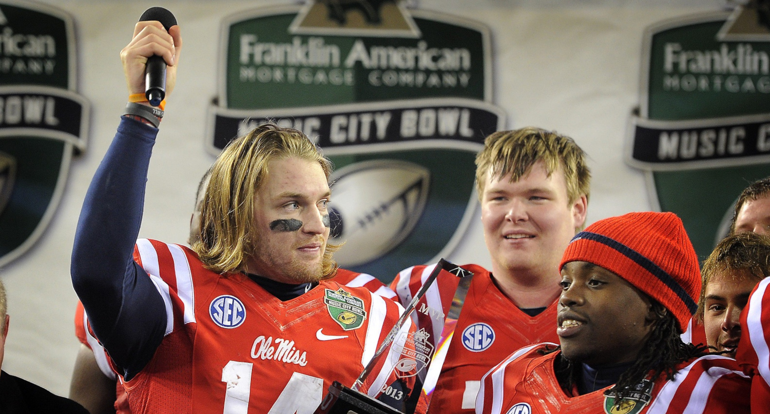 Bo Wallace after the 2013 Music City Bowl.