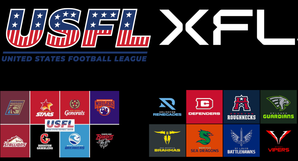 USFL and XFL teams in 2023.