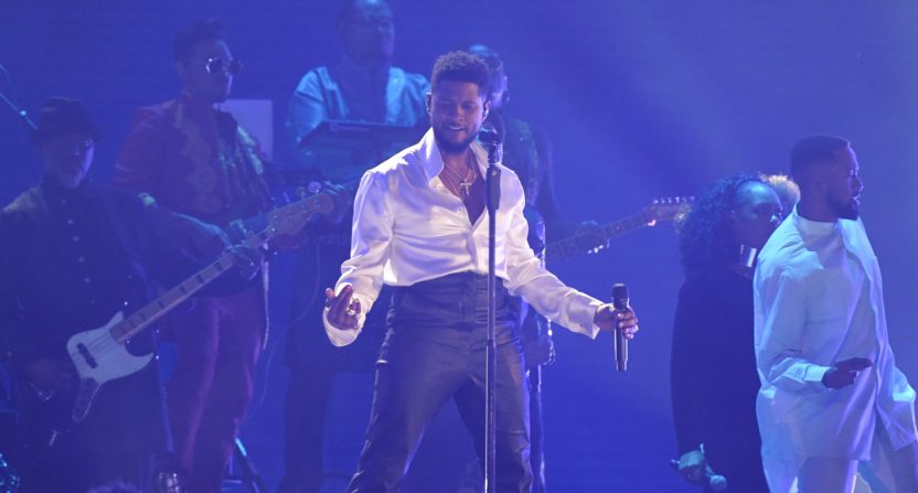 Usher at the 2020 Grammys.
