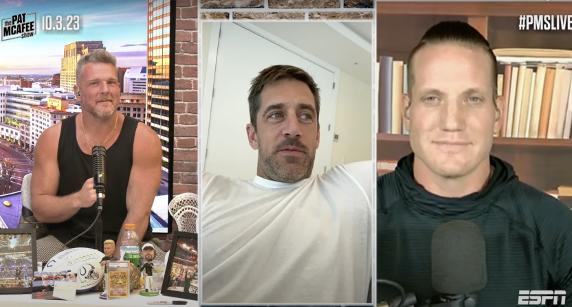 Aaron Rodgers on the Pat McAfee Show.