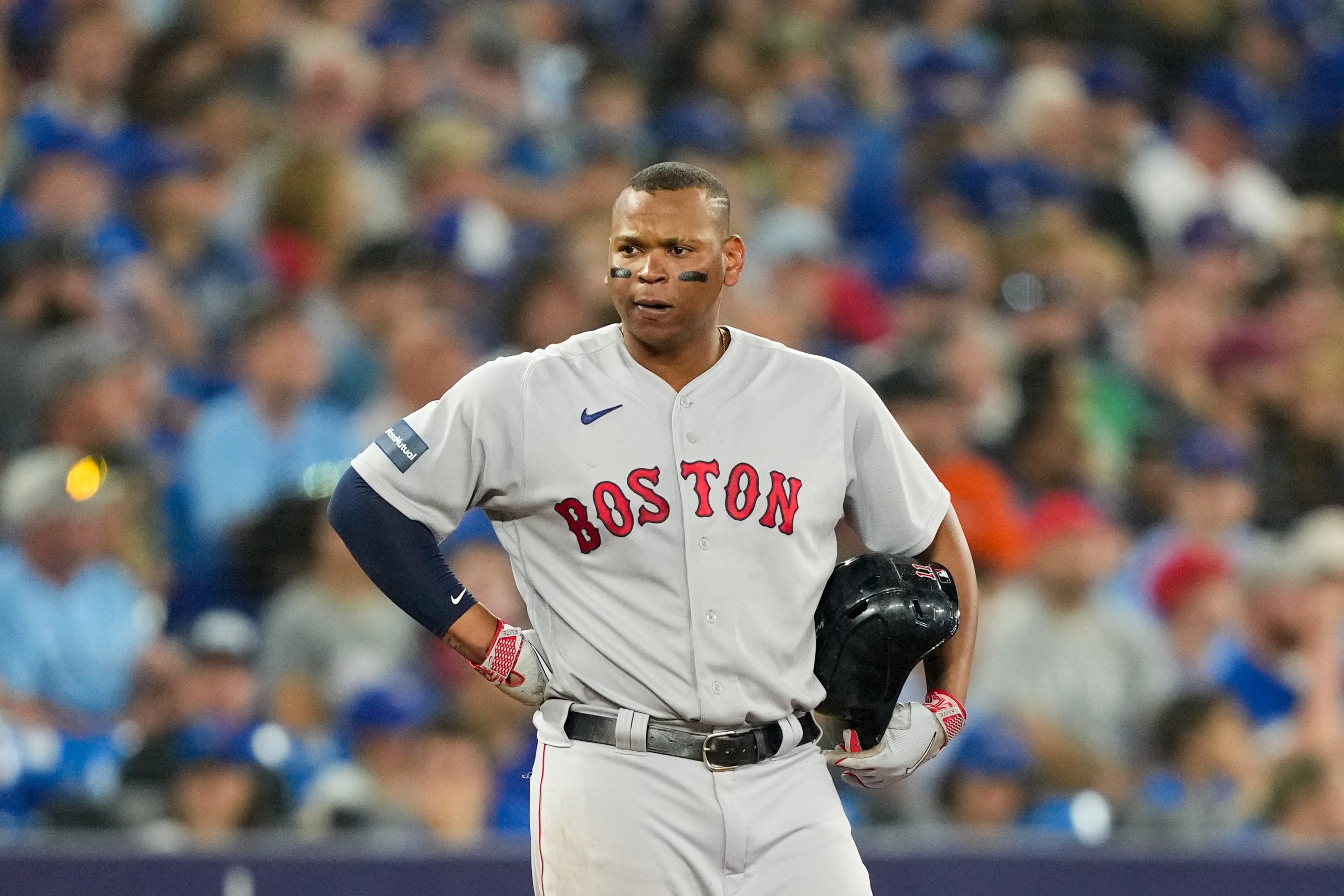 Red Sox star third baseman Rafael Devers ripped the team's front office, bluntly saying "they know what we need" to improve. Mandatory Credit: Kevin Sousa-USA TODAY Sports