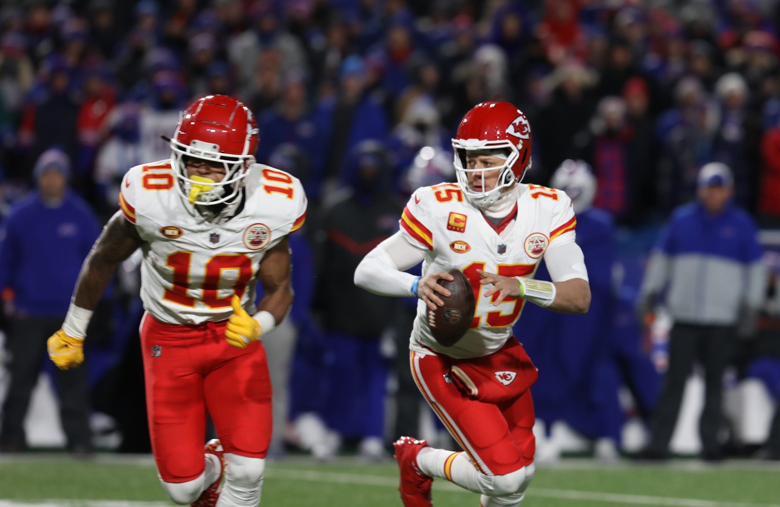 Five reasons why the Kansas City Chiefs, the current betting underdog in the game, will defeat the San Francisco 49ers in Super Bowl LVIII. Photo Credit: Tina MacIntyre-Yee/Rochester Democrat and Chronicle/USA TODAY NETWORK