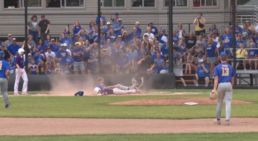 A completely unique play made by a high school baseball player in Ohio got a lot of attention. And you probably haven't seen anything like it before. Photo Credit: WOSN Sports on X.