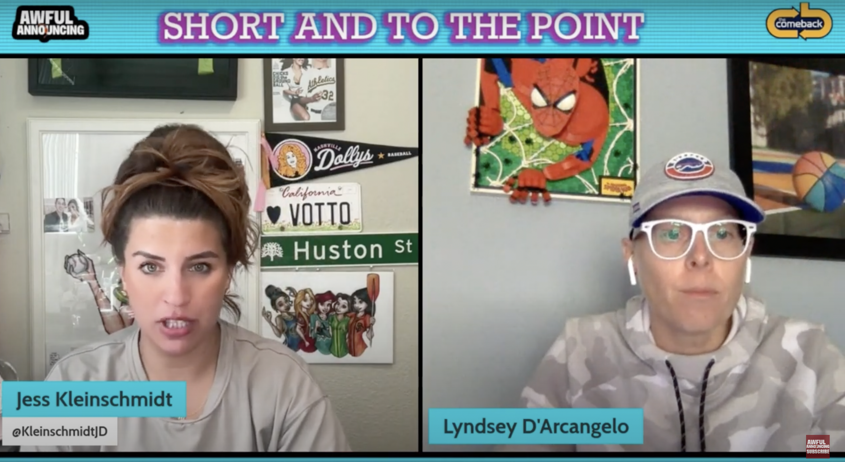 Lyndset D'Arcangelo discussing Caitlin Clark-Diana Taurasi narratives on the Short and to the Point podcast