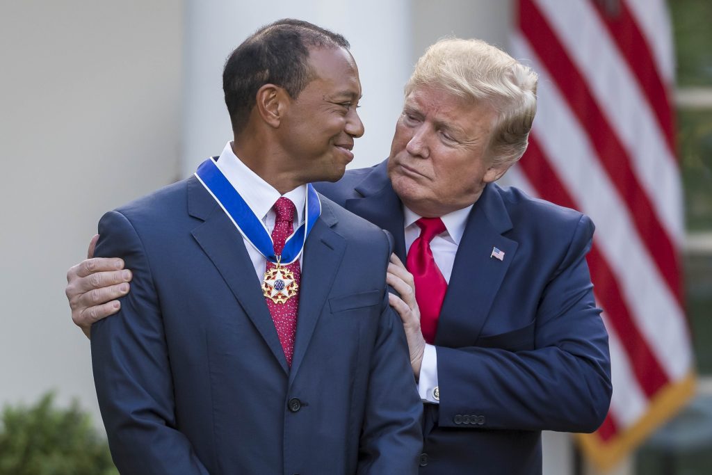 Tiger Woods has clear opinion of Donald Trump