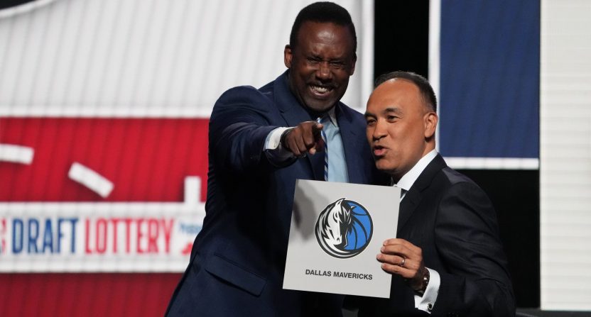 The Dallas Mavericks win the 2025 NBA Draft Lottery.