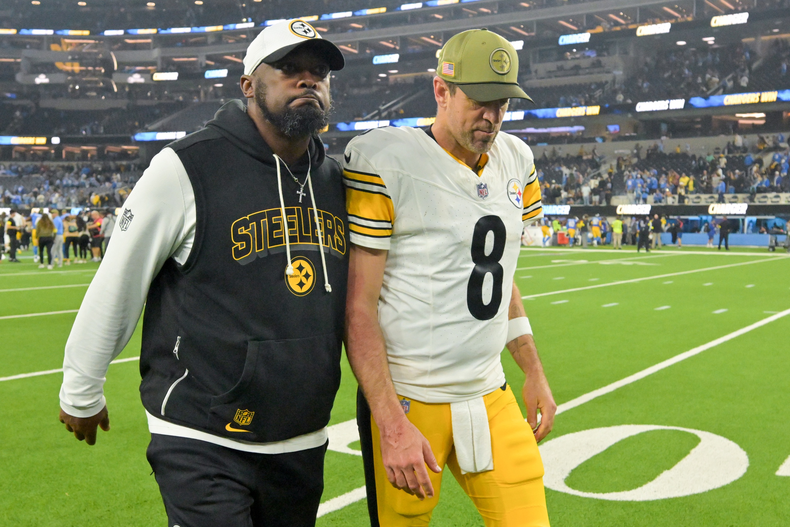 Mike Tomlin Aaron Rodgers