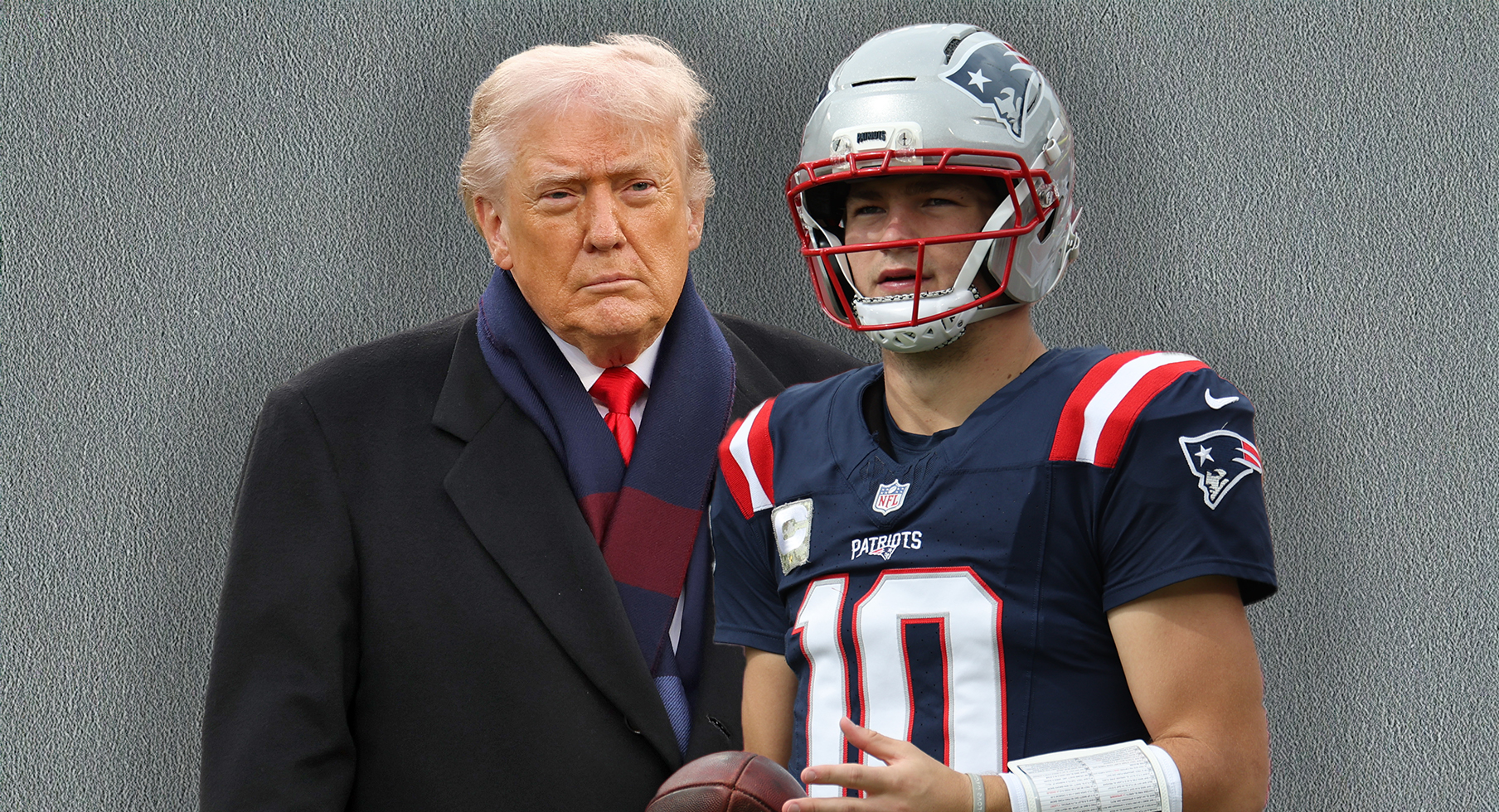 Donald Trump and Drake Maye