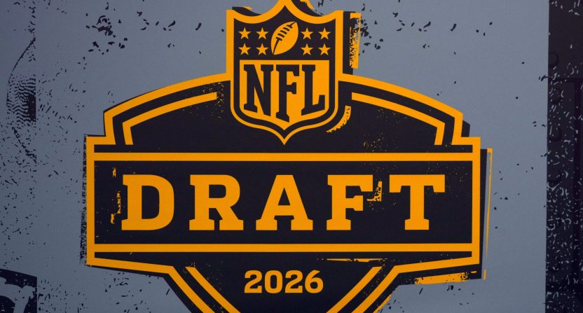 The 2026 NFL Draft logo. Credit: Kirby Lee-Imagn Images