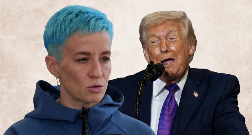 Donald Trump and Megan Rapinoe